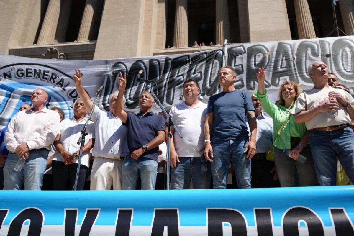 Cristian Jerónimo, tras la marcha de la CGT a Tribunales: “No estamos dispuestos a resignarnos ni a rendirnos”