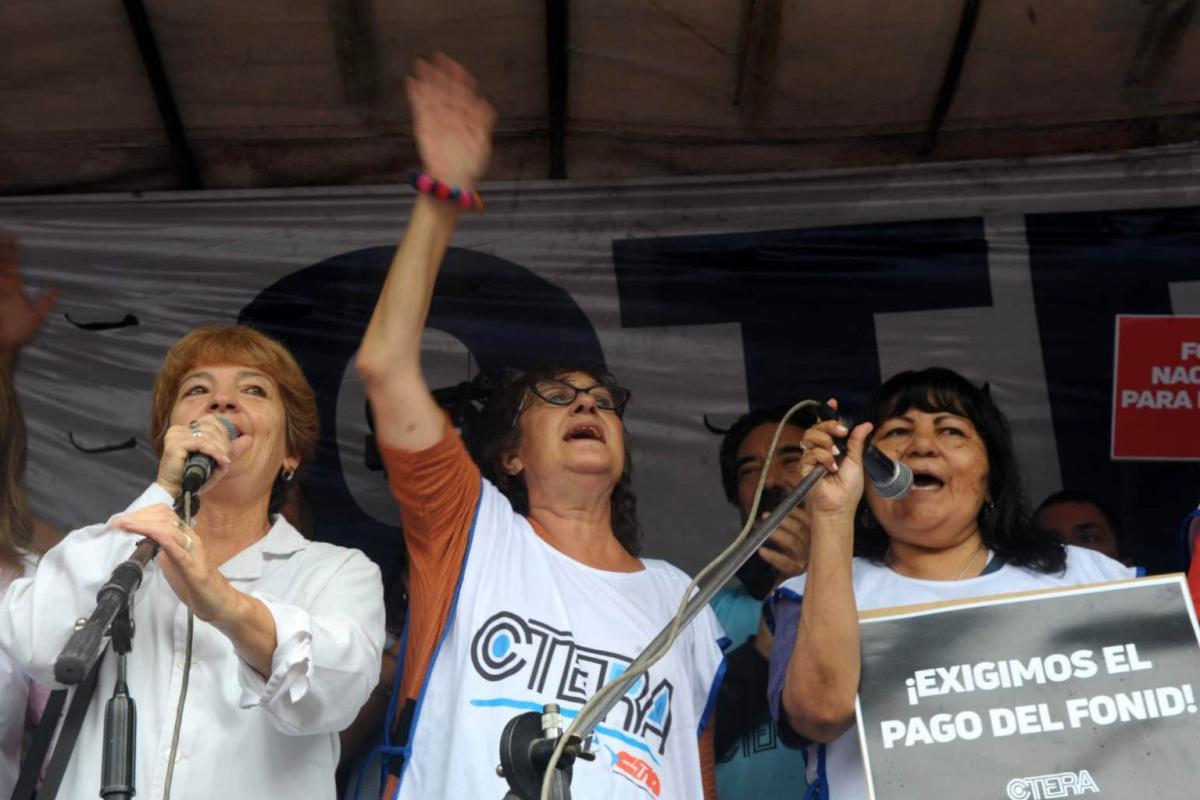 CTERA realizó una Jornada Nacional de Lucha en defensa de la educación pública y los derechos docentes