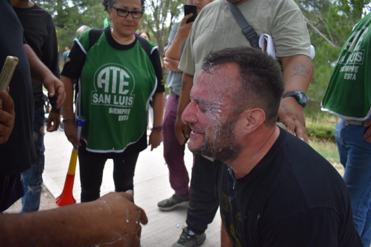 ATE denunció una violenta represión en San Luis y responsabilizó al gobernador Poggi: hay decenas de heridos
