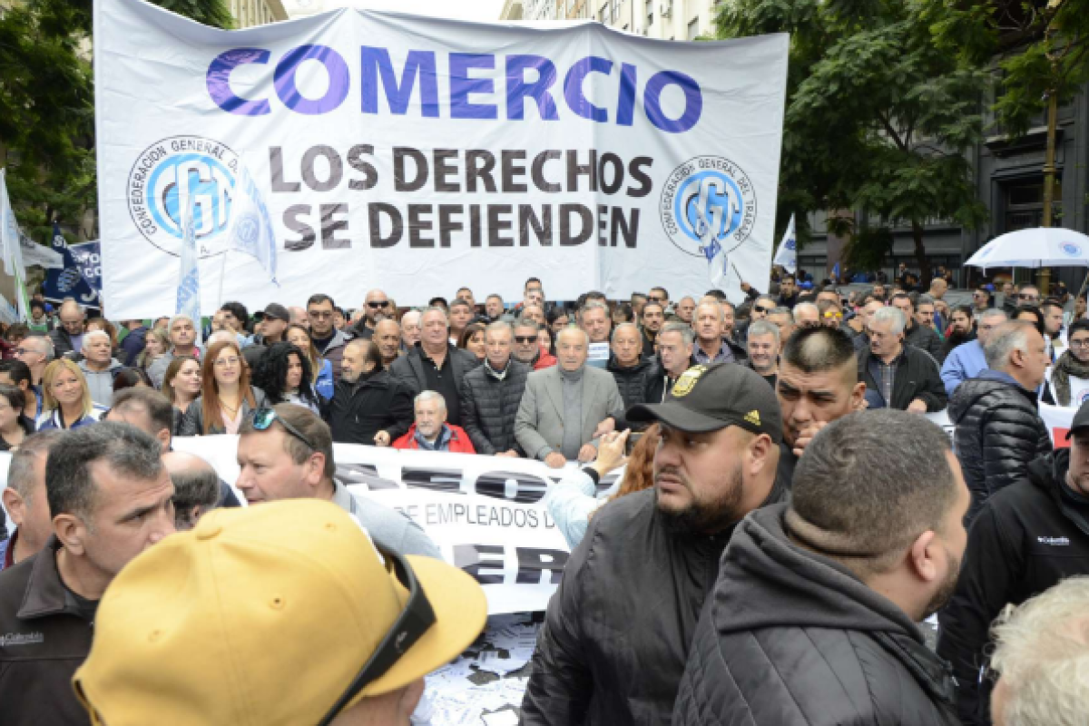 Comercio participó de la marcha: