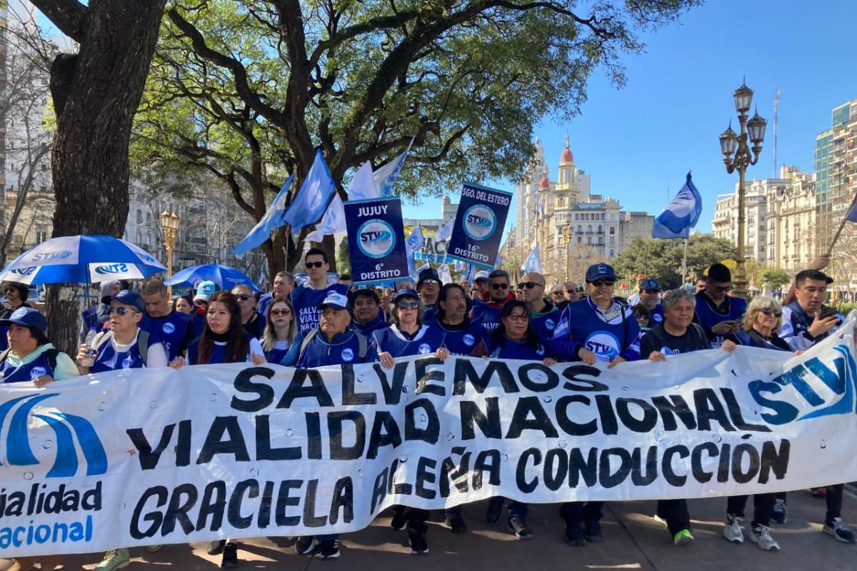 Tras un año sin aumentos, los trabajadores Viales marchan a la Secretaría de Trabajo para exigir la actualización salarial
