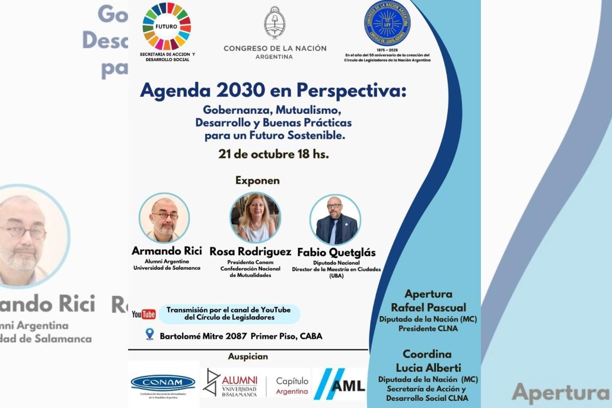 La Agenda 2030 en debate en el Congreso: gobernanza, mutualismo y desarrollo sostenible en el foco del Círculo de Legisladores