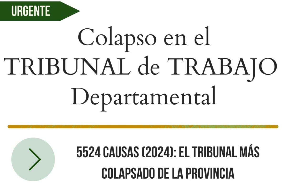 Crisis en el Tribunal Laboral de Moreno Gral Rodríguez: colapso en la justicia del trabajo