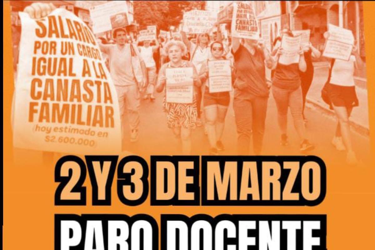 Movilización, paro y reclamo bajo el lema 