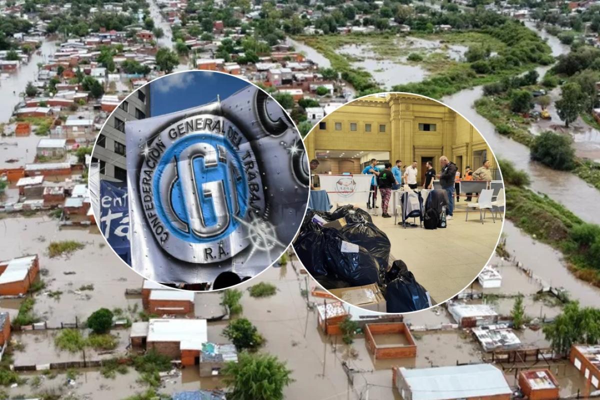 Sindicatos se movilizan en campaña solidaria federal para ayudar a los afectados por las inundaciones en Bahía Blanca