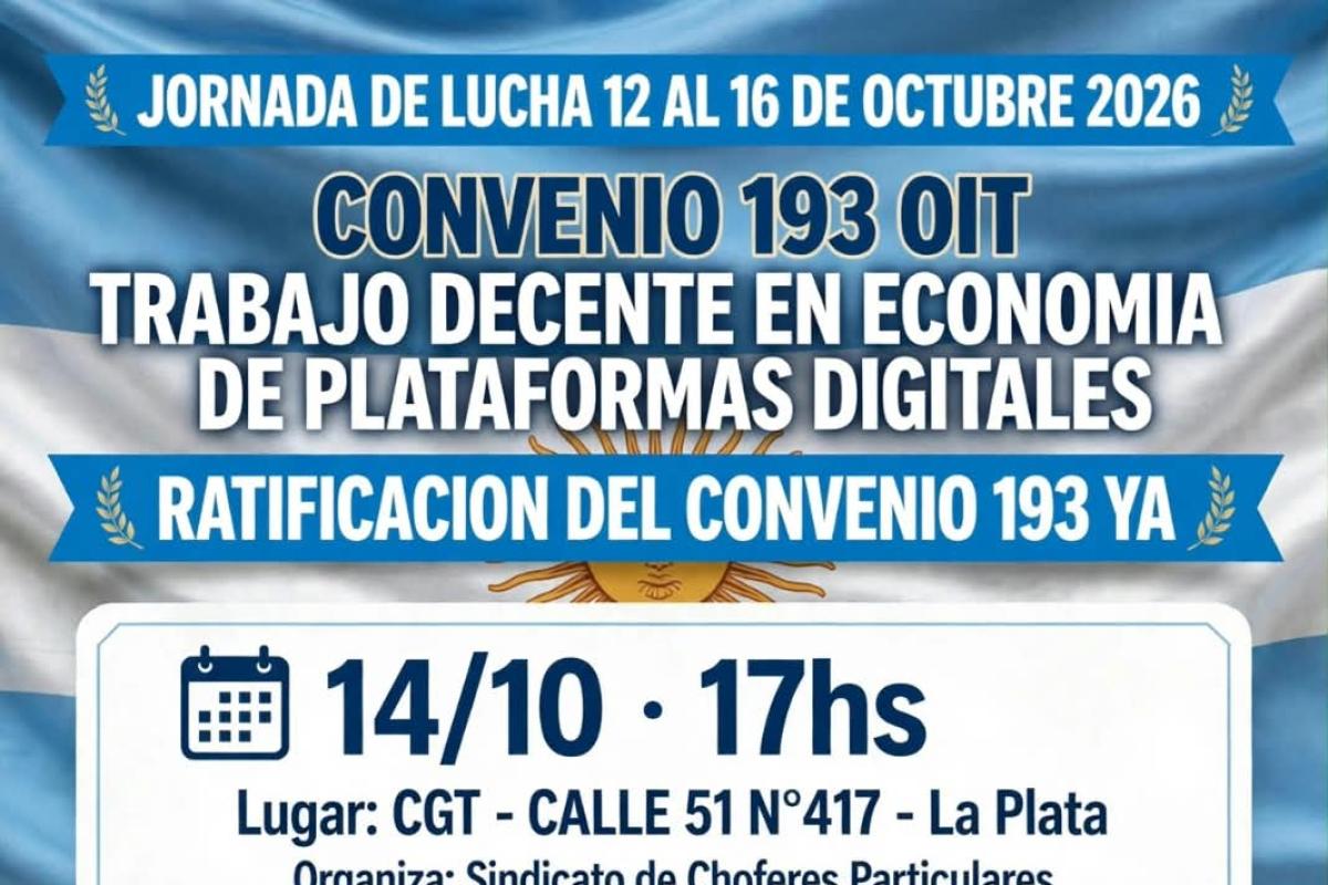 La Plata será sede de una jornada por el trabajo decente en las plataformas digitales