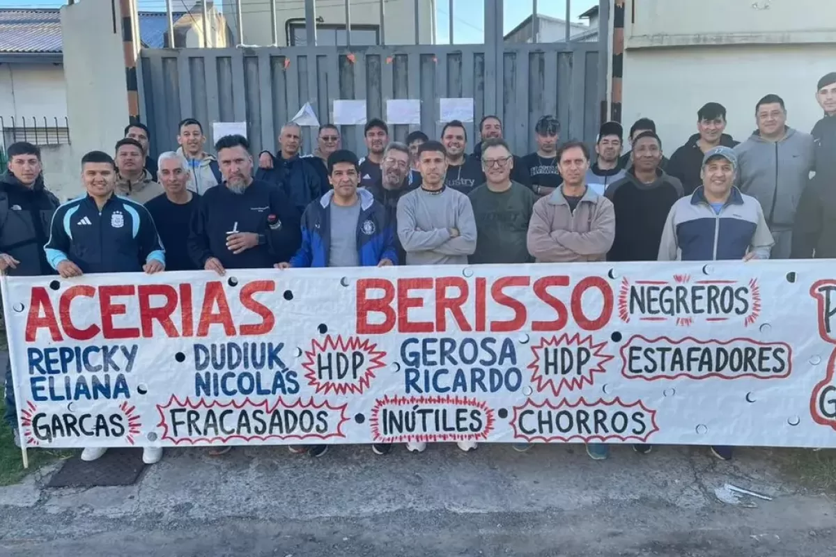 Conflicto en Acerías Berisso: denuncian deudas salariales, maniobras empresarias y un intento de reactivación “inviable”