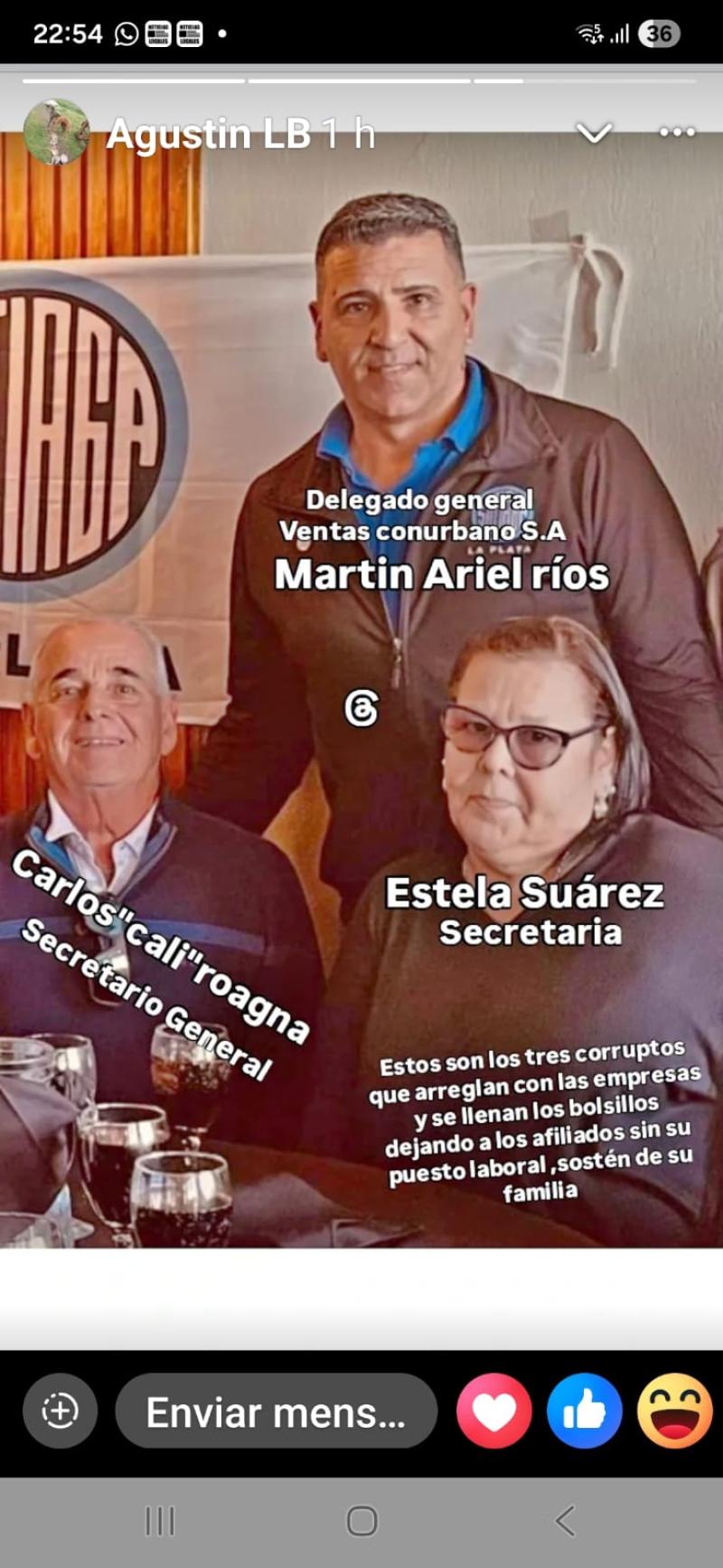 SUTIAGA La Plata, una interna sindical que escala: audios, denuncias, amenazas y un pedido de intervención
