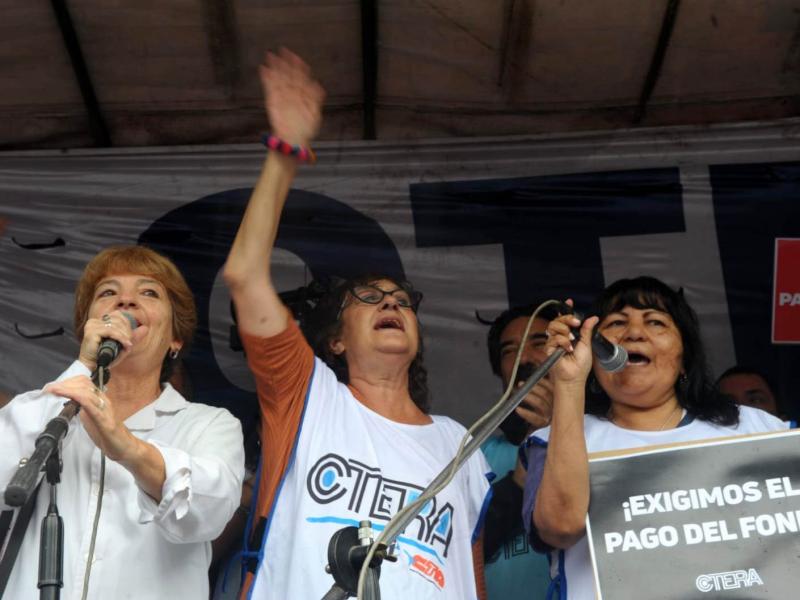 CTERA realizó una Jornada Nacional de Lucha en defensa de la educación pública y los derechos docentes