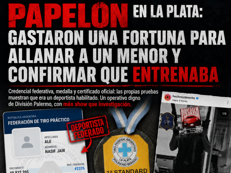 Papelón en La Plata: Allanaron a un menor para confirmar que entrenaba y 'División Palermo' ya parece una serie realista