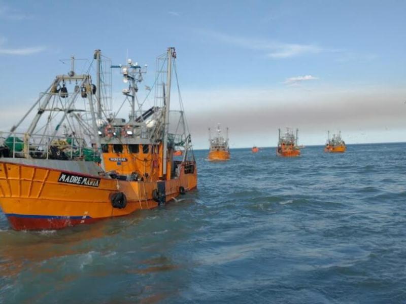 Paro total de los gremios navales en Chubut por el impacto salarial del aumento del canon al langostino