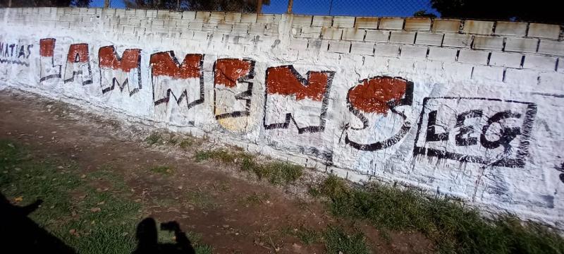 Pintadas en CABA: Massa presidente, Lammens legislador