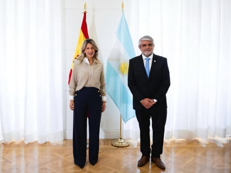 Walter Correa llevó a España una agenda centrada en empleo, formación y protección laboral