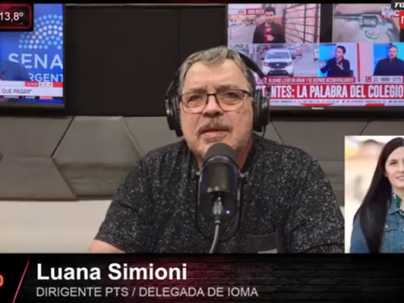 Luana Simioni convocó a movilizarse contra el ajuste y reclamó una mayor unidad de las luchas