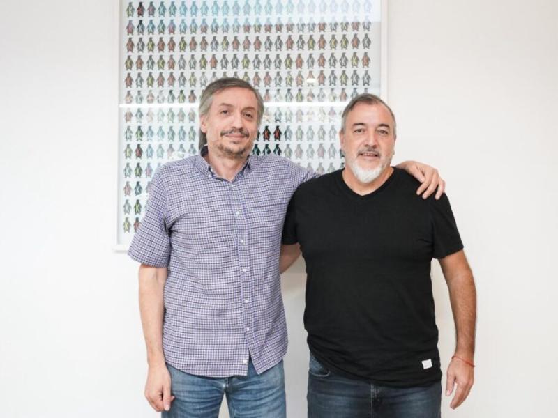 Aguiar y Máximo Kirchner coordinaron la movilización contra la reforma laboral y analizaron la agenda política