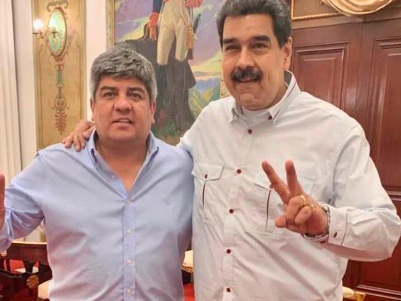 Se viralizó un video de Pablo Moyano junto a Nicolás Maduro y reavivó la polémica