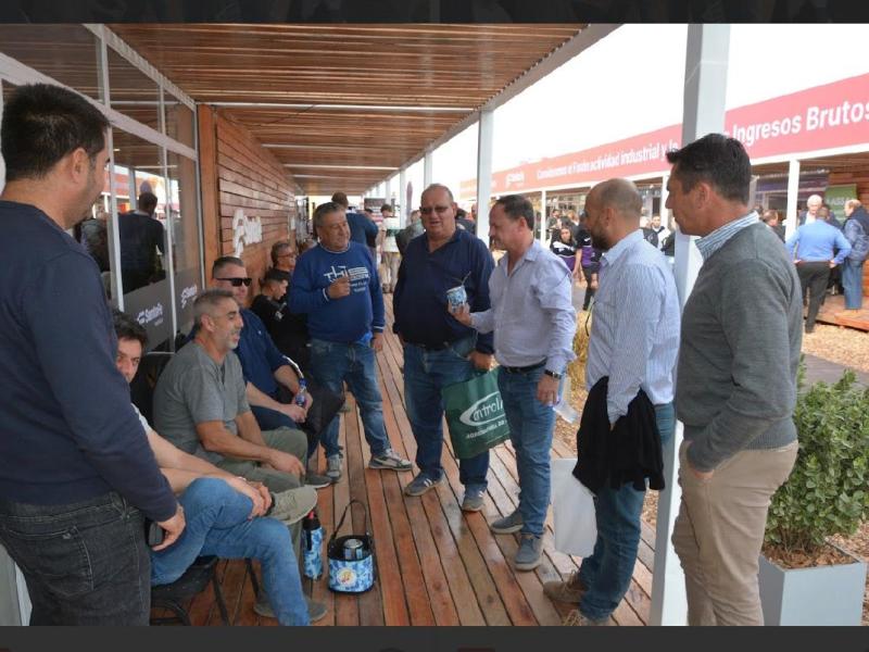 Aladio reafirmó el compromiso de Camioneros con el sector productivo durante su visita a AgroActiva