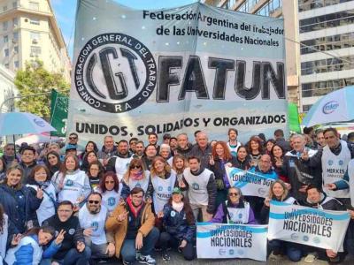 FATUN declaró el estado de alerta y anunció cinco paros nacionales de trabajadores nodocentes