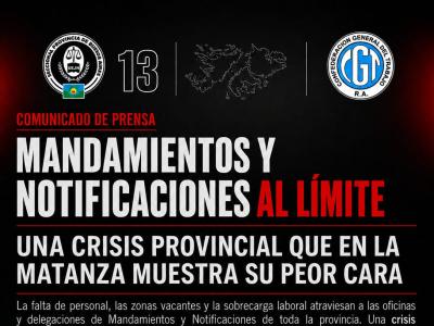 Trabajadores judiciales advierten por la precarización laboral y amenazan con medidas de fuerza en la Provincia